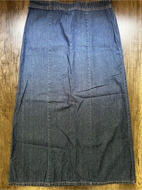 Denim Maxi Skirt